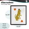 Stupell Industries Leopard & Hearts Card Framed Print Under Glass, design by Svetlana Aleynikova